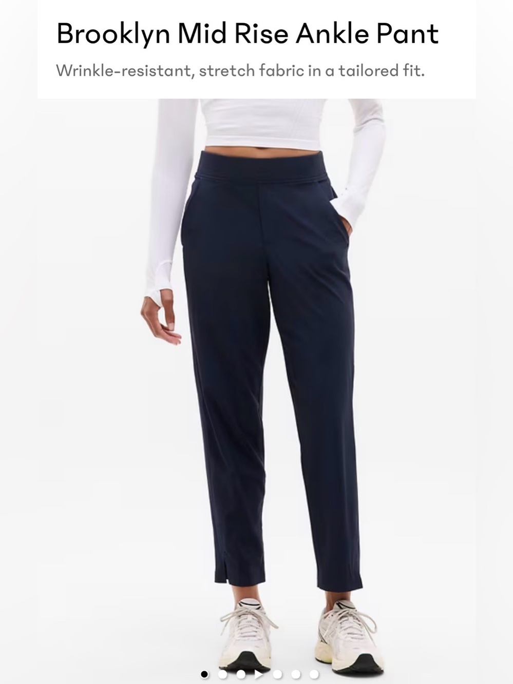 Athleta Brooklyn Mid Rise Ankle Pant - Black